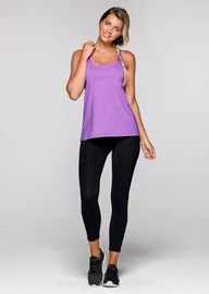 High quality wholesale gym wear open mesh back women yoga tank top